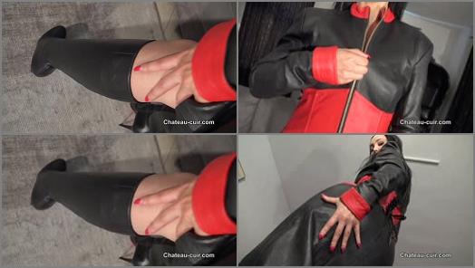 ChateauCuir  Cum on My long leather coat part 1   Fetish Liza preview