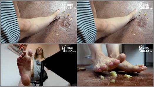 Food Fetish – Czech Soles – Food Crushing With Her Sexy Long Toes
