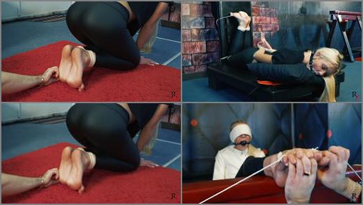 Russian Fetish  Long tickling procedures with Roses big feet and arches preview