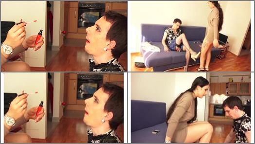Forced Crossdressing –  EURO Femdom Elite – MIRA – BLACKMAILED STEPBROTHER – MY DIRTIEST HIGH HEELS – ULTIMATE SHOE HUMILIATION