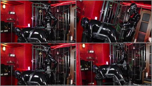 Heavy Rubber Dominatrix  Fucking His Rubber Brains Out  preview