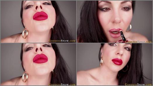 Joi –  Goddess Alexandra Snow – Big Red Lips