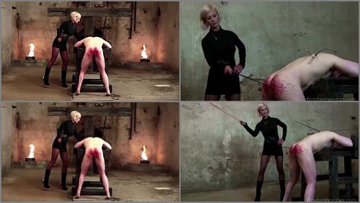 Spitting – MISS CHEYENNE starring in video ‘DEVILISH 666 CANE STROKES – PART 1’ of ‘FEMDOMBEAUTIES’ studio