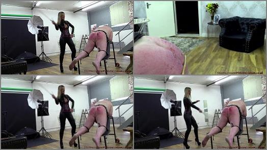 Bare Bottom Spanking – Mistress Vixen starring in video ‘Birthday Treat Burn And Beat pt3’