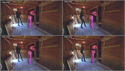 Stella Liberty in video Candi Cumdumps Barn Punishment at the Liberty Slavestead preview