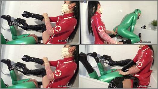 Fetish Liza starring in video Medical latex dolls anal training of Dirty Trans Dolls studio preview
