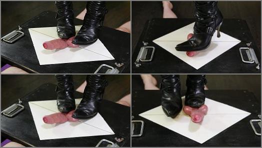 Sexy Boots new Rock CBT Ballbusting of House of Era studio preview