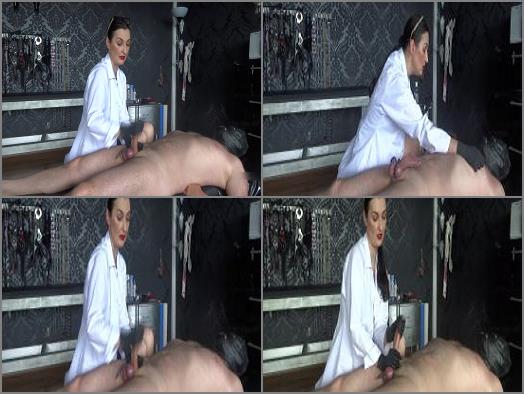 Tied Handjob – Lady Victoria Valente – 1st examination and handjob after surgery Part 2 –  Nurse Victoria