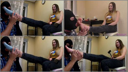 Licking girls feet  Lick my feet properly  Socks and foot worship preview