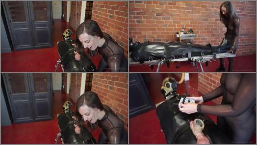 Elise Graves Bondage Liberation  Bag of Tricks  Ruckus and Elise Graves  Sexy Ruckus is Bound in Rubber Sleep Sack Gas Mask and Completely at Elises Mercy preview