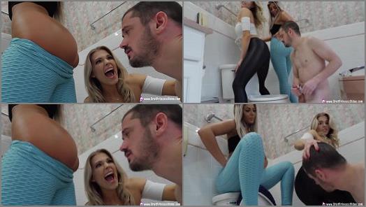 Female Domination – Brat Princess 2 – Amber and Ava – Mutt Has a Date with a Toilet- Extreme Humiliation