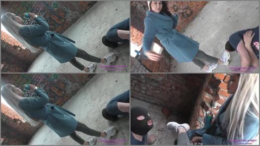 LICKING GIRLS FEET  NICOLE  Walk through an abandoned house  Humiliates her pathetic loser slave preview