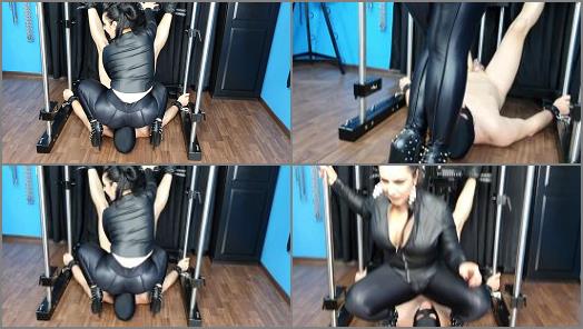 Mistress In Spandex Leggings – Mistress Ezada Sinn, SMOTHERED UNDER A ROUND BIG SPANDEX-CLAD MILF ASS