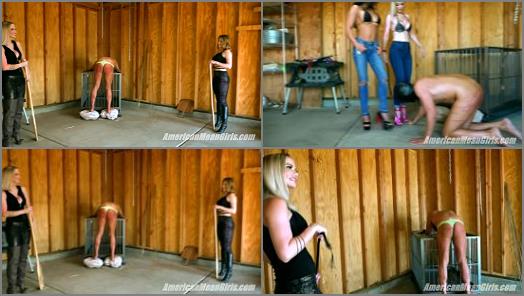 THE MEAN GIRLS CLUB  Slave On The Rocks Full Clip   Goddess Platinum Princess Amber and Goddess Tina  preview