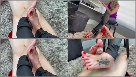 Foot Worship – Brazilian Footjobs (2022) Goddess Grazi training her foot slave – After 15 days he can cum