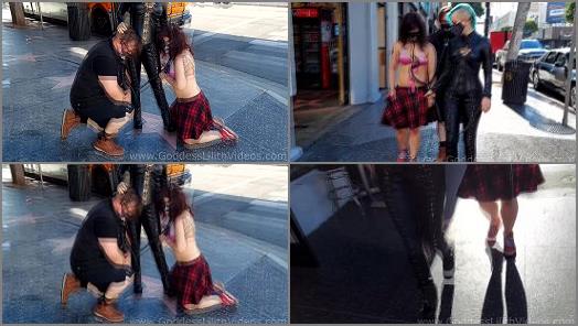 Goddess Lilith  Walking My puppy subs down the Sunset Strip preview