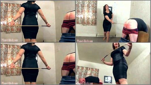 Mistress With A Cane – Planet Bitch – Lazy slaves must be thrashed