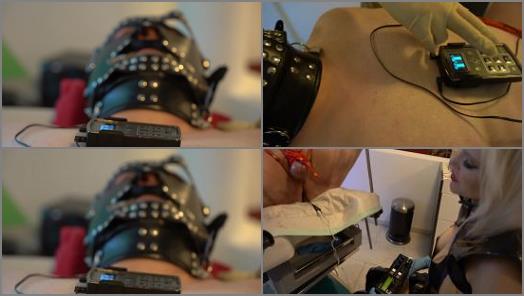 Baroness ball busting in chastity Electroshocked II preview