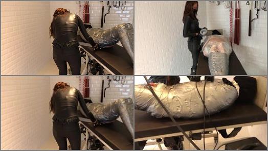 Latex Chastity Slave – Danish Femdom – mummification