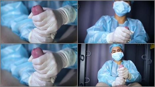 Medical Gloves Femdom – Domina Fire medical bondage femdom: Finger Sounding Femdom
