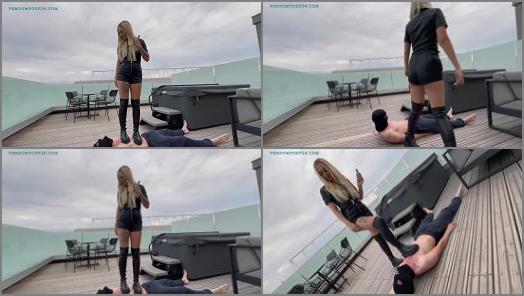 Walkover – Femdom For Fun (2022) Hard floor and boots trampling together –  Goddess K